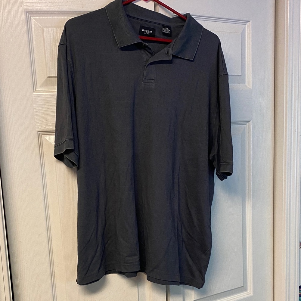 Haggar Men's Charcoal Polo Shirt